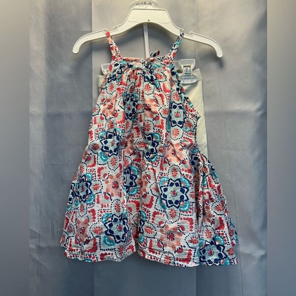 Artisan Ny Other - Artisan NY Floral Patterned Kids Dress and shorts set- Pink and Blue, size 2T